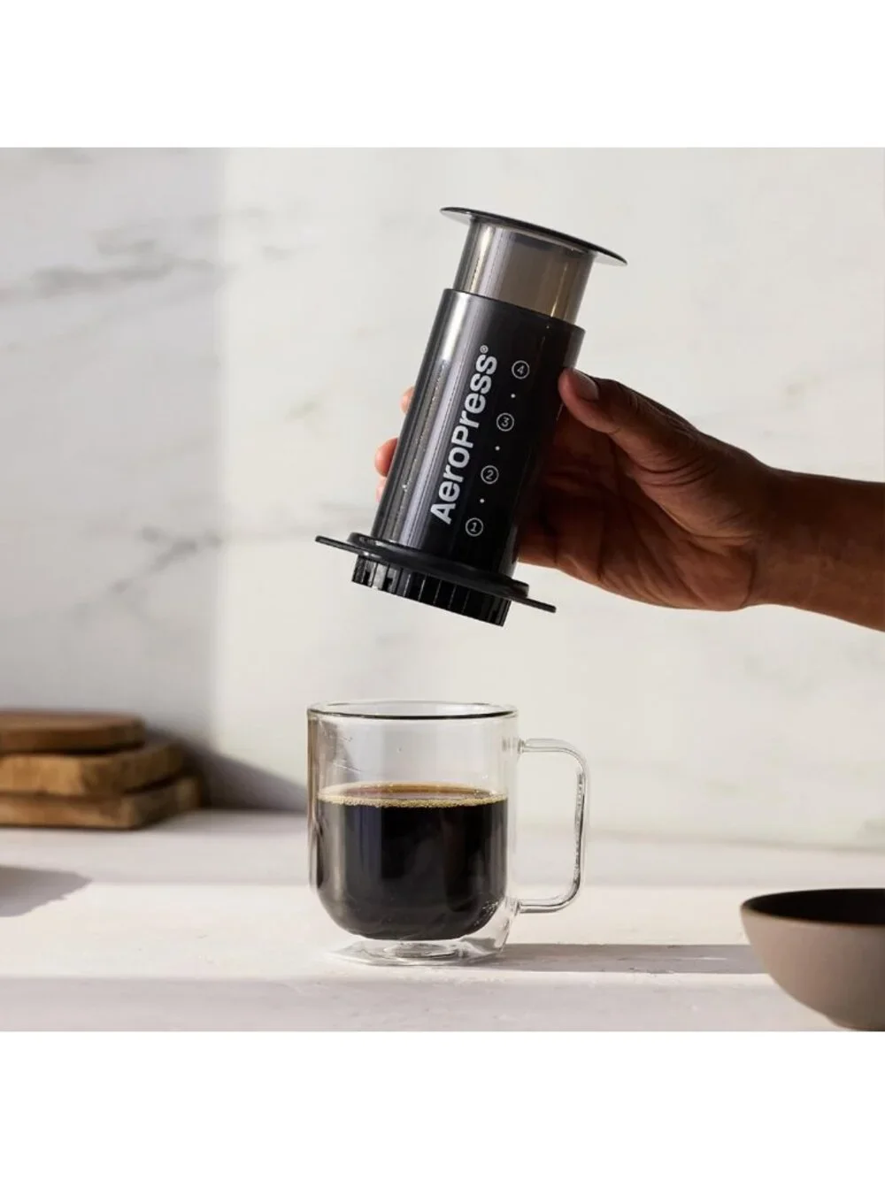 All-in-One Manual Coffee Maker | Portable Espresso & French Press | 2-Minute